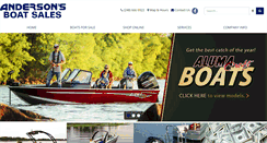 Desktop Screenshot of andersonsboatsales.com